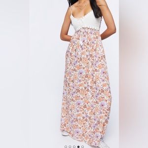 Crochet Paisley Maxi Dress